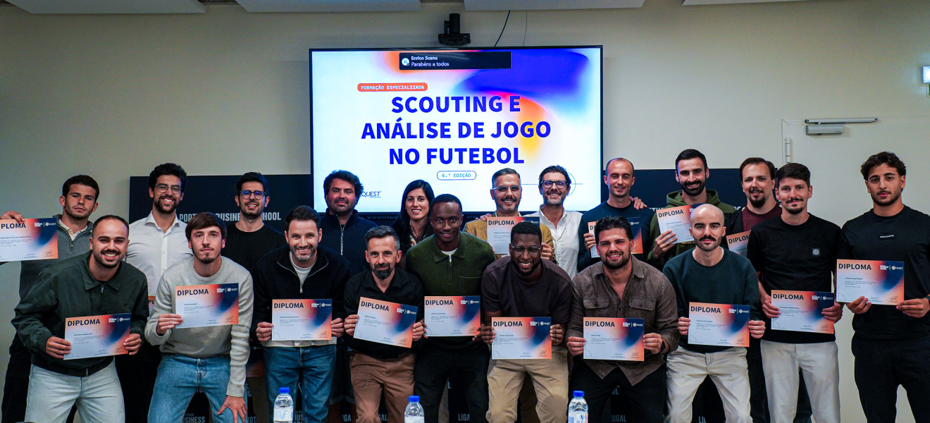 Alunos da 6.ª edição do curso de Scouting e Análise de Jogo no Futebol recebem certificados
