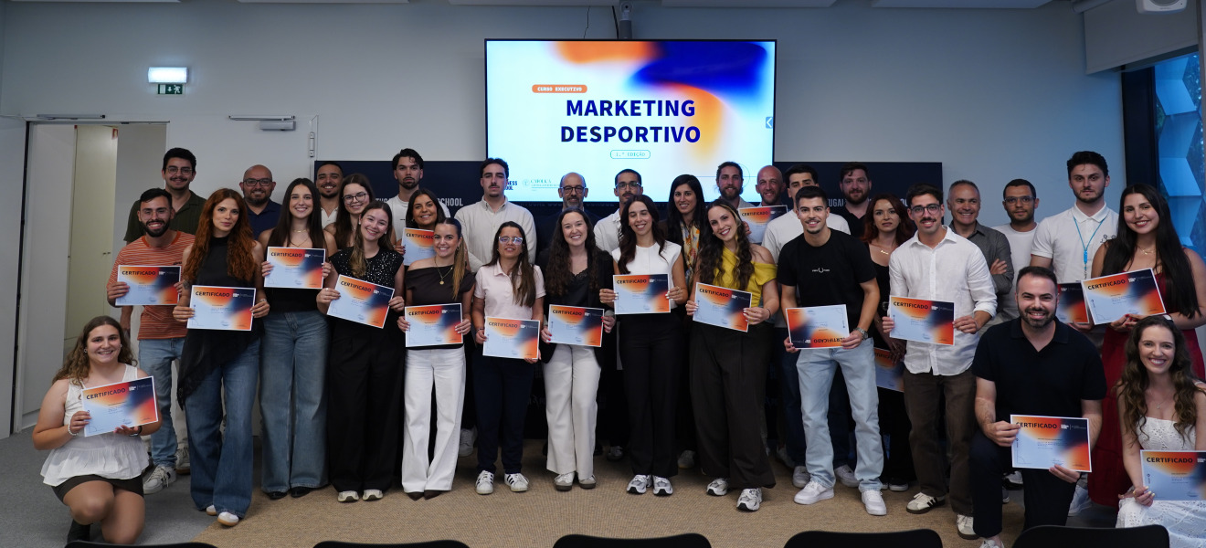 Diplomas entregues aos alunos do Curso Executivo de Marketing Desportivo
