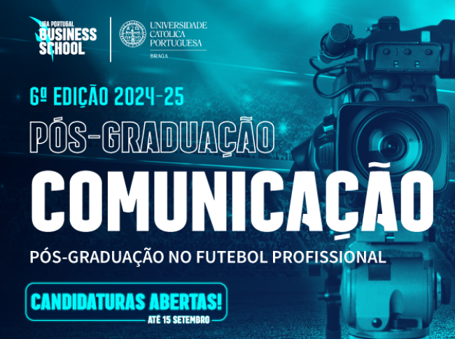 Estão abertas as candidaturas para a Pós-Graduação em Comunicação no Futebol Profissional